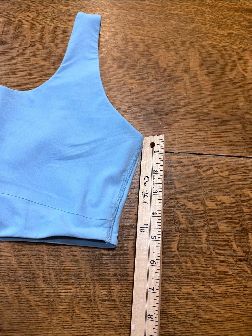 all in motion Sky Blue Scoop Sports Bra sz medium
